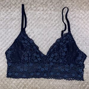 Gilly Hicks Navy Unlined Bralette